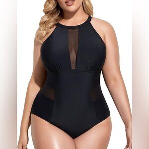 Mesh Cut-Out Swimsuit